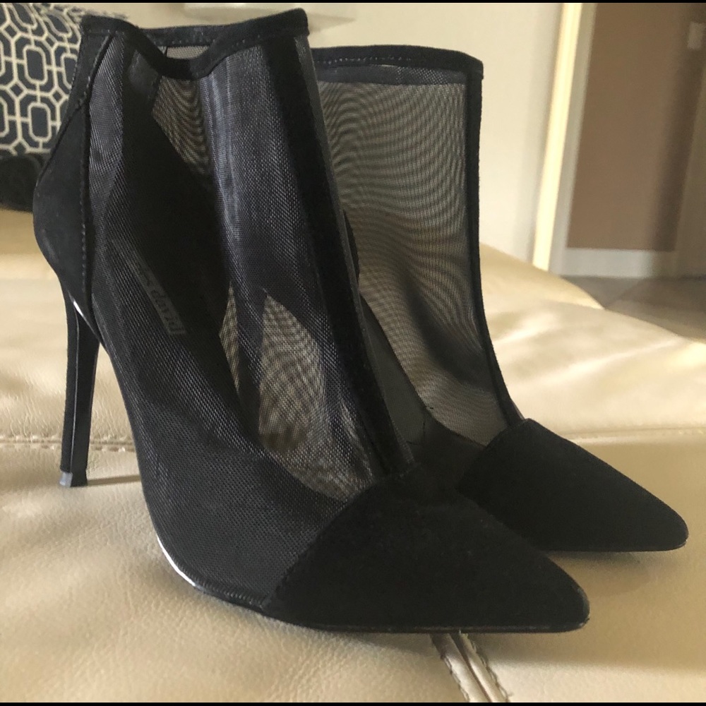 Black mesh boots. Barely worn